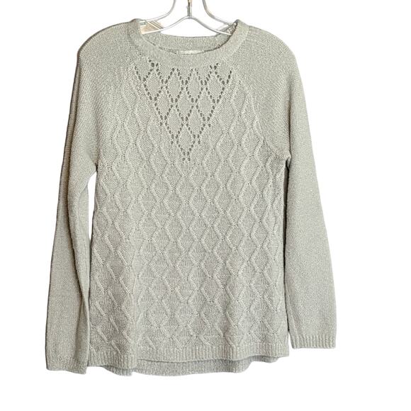 dressbarn Gray/Silver Sweater, M - Picture 1 of 6